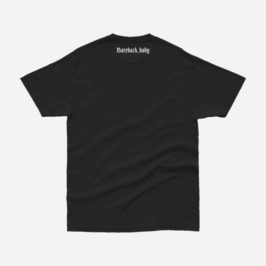 Bareback, Baby T-shirt on a light grey background