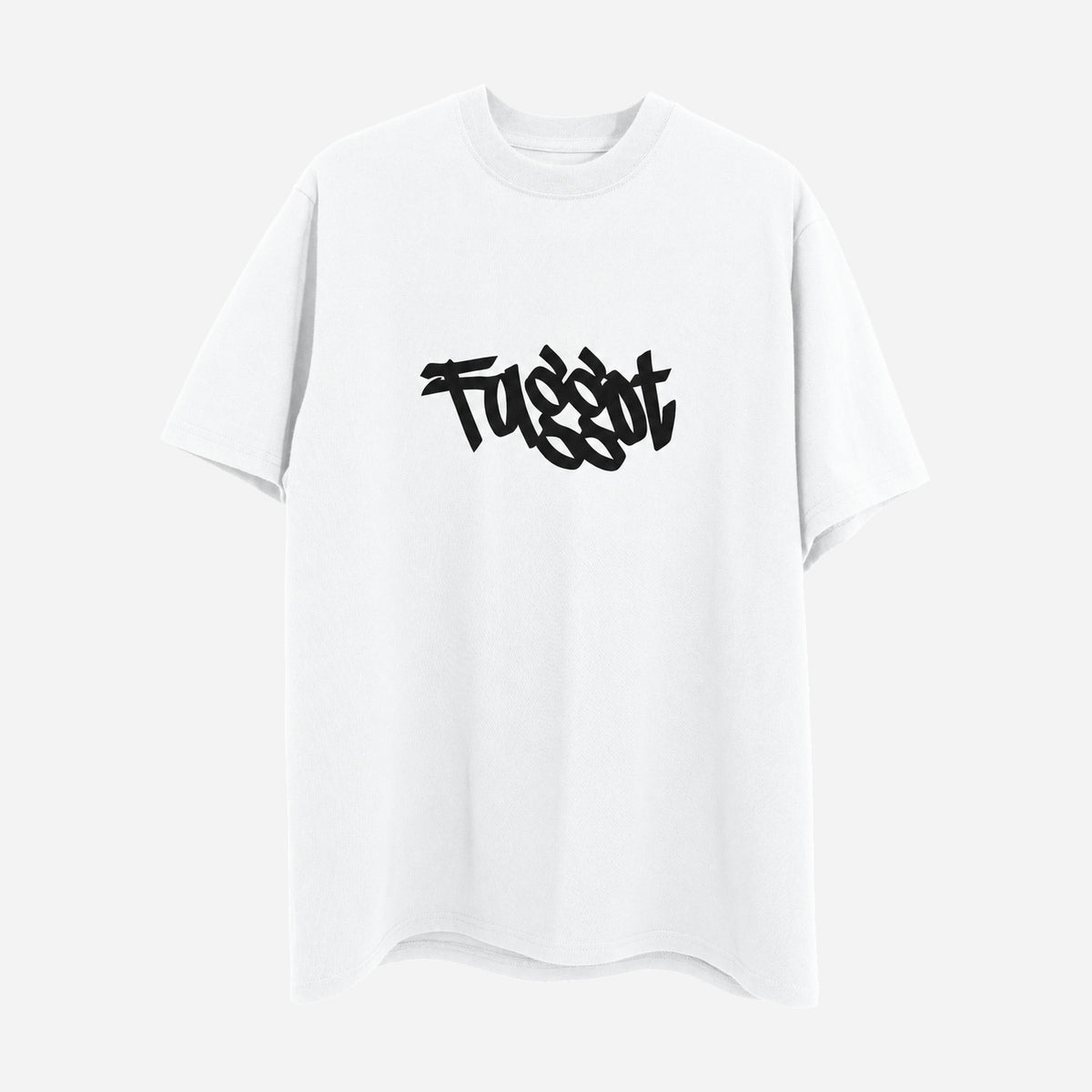 Faggot T-Shirt on a light grey background