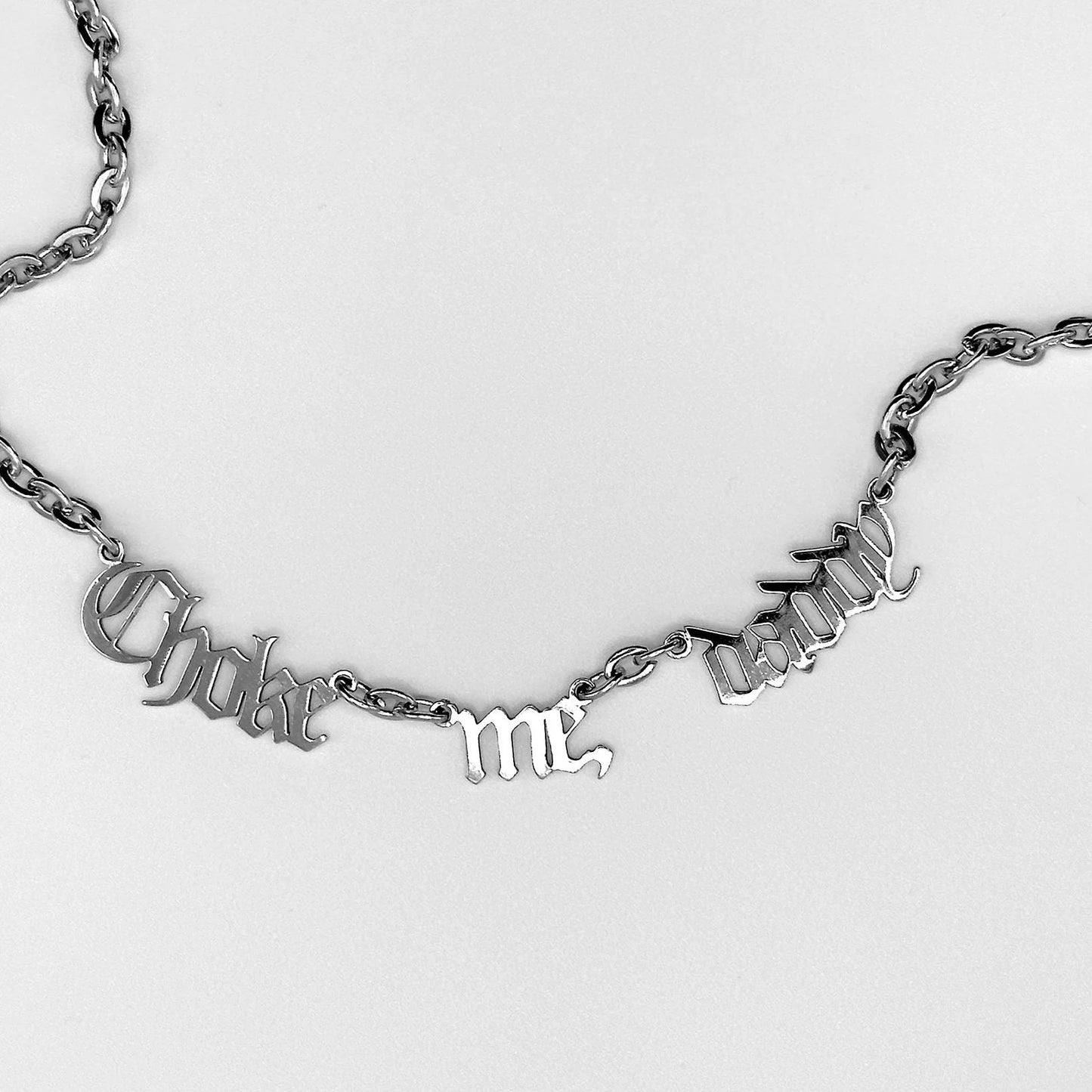 Choke Me Daddy Stainless Steel Necklace – Kinky LGBT Accessory