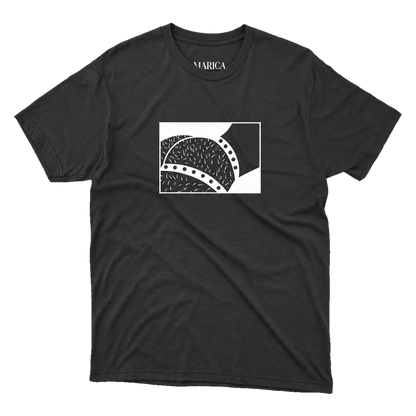 Jockstrap illustration black T-shirt