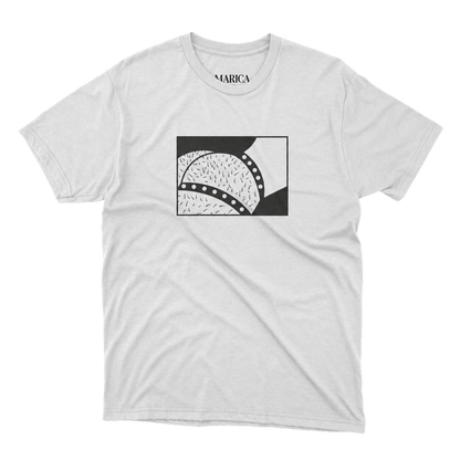 Jockstrap illustration white T-shirt